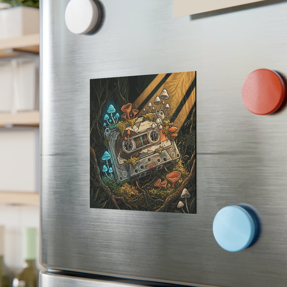 Forest Rewind | Square Fridge Magnet