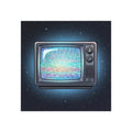 Deep Space Static | Square Fridge Magnet