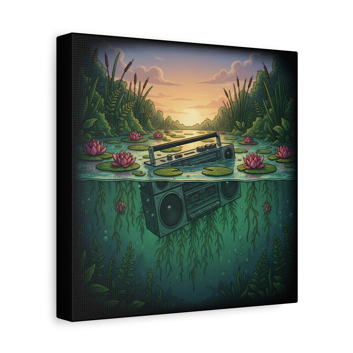 Submerged Frequency | Matte Canvas