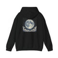 Static Moon | Print on Back Hoodie