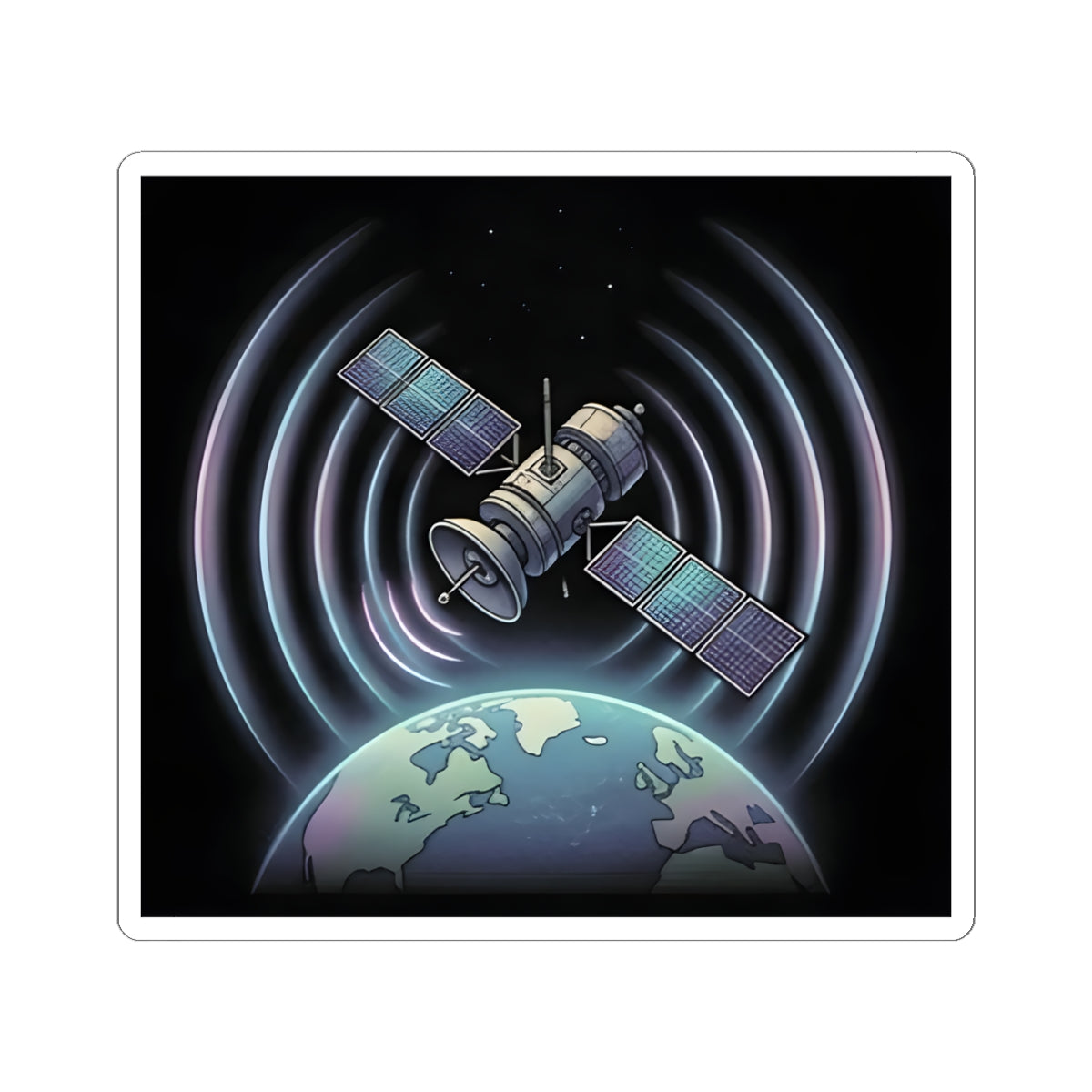 Analog Satellite | Kiss-Cut Sticker