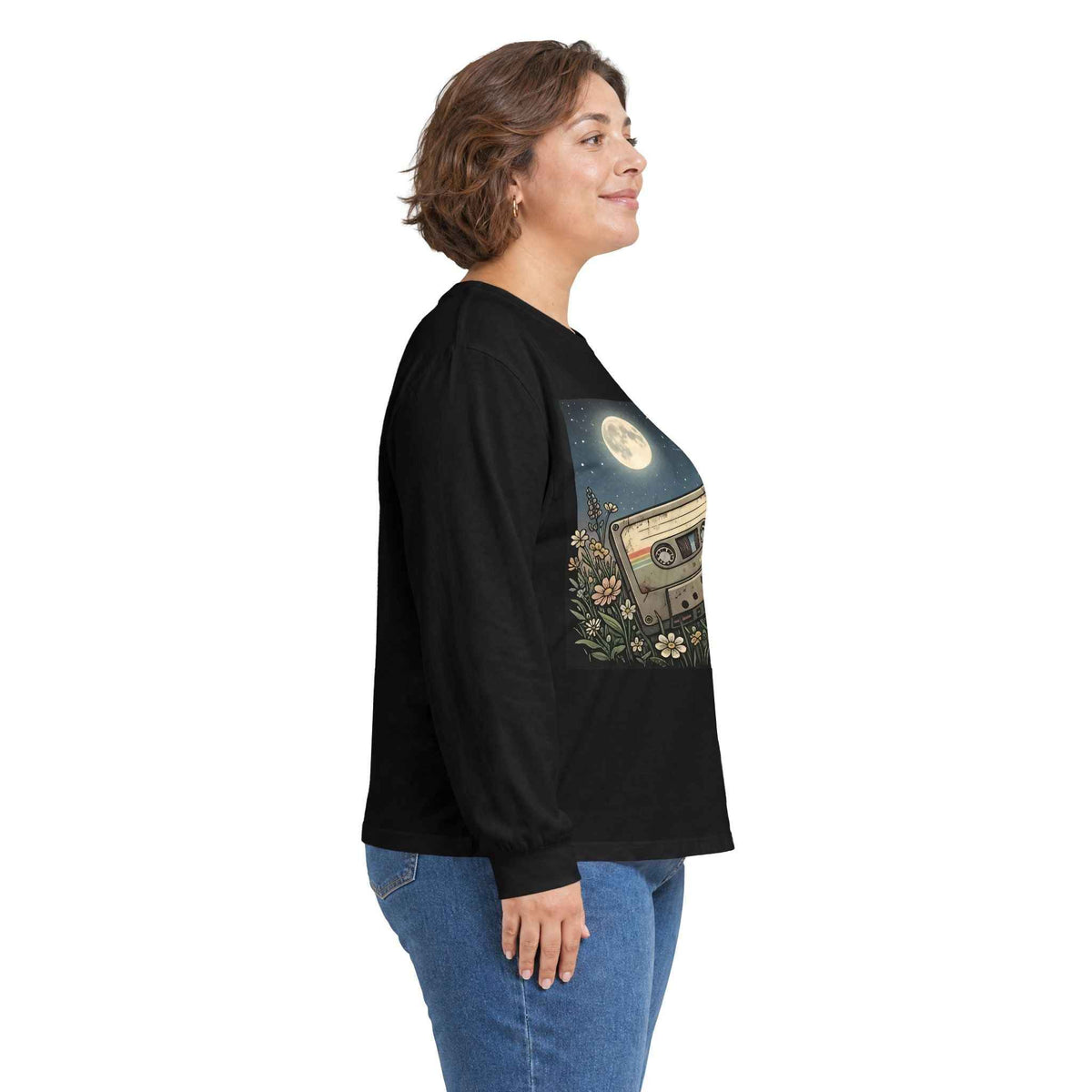 Cassette Moon | Long Sleeve Tee
