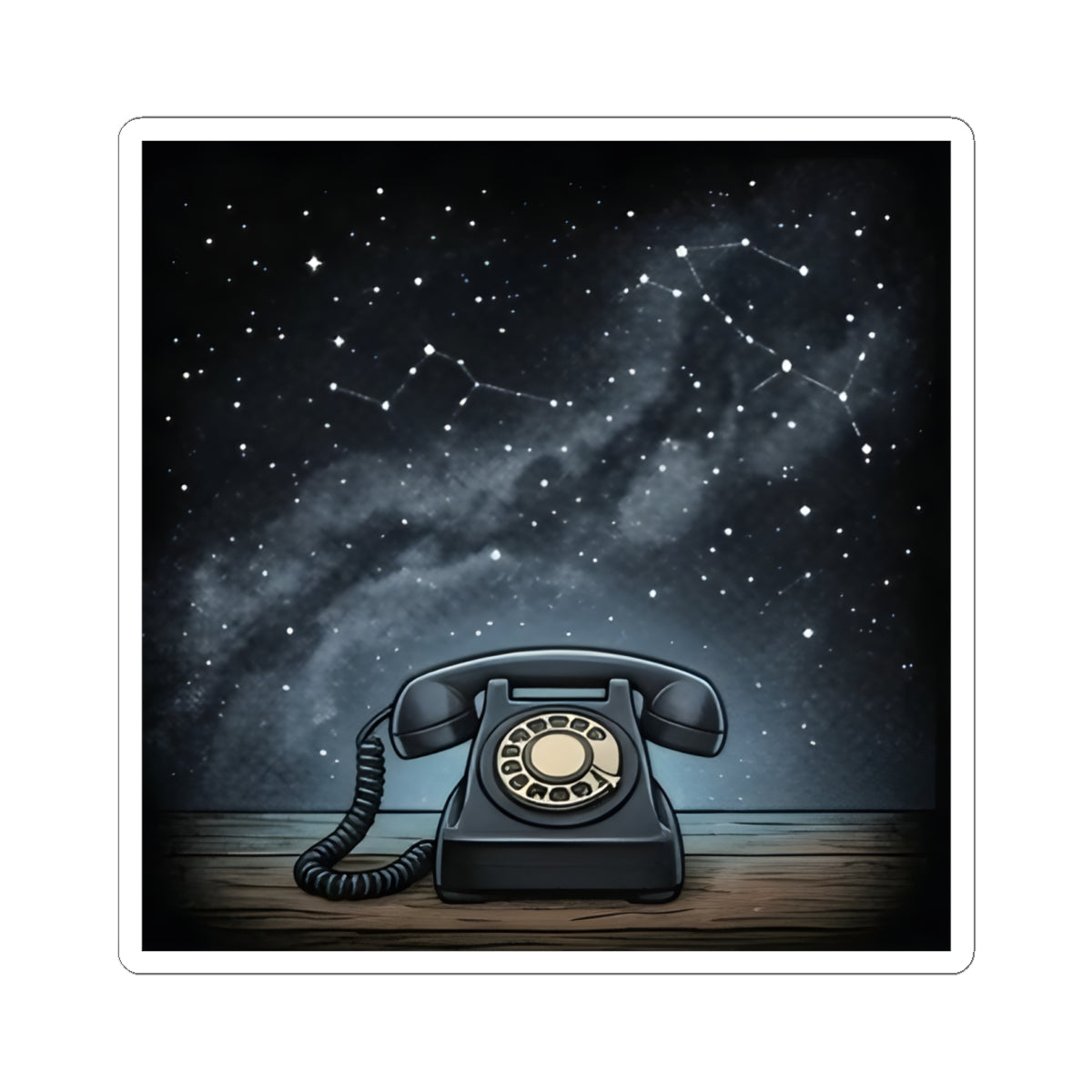 Rotary Telephone | Kiss-Cut Sticker