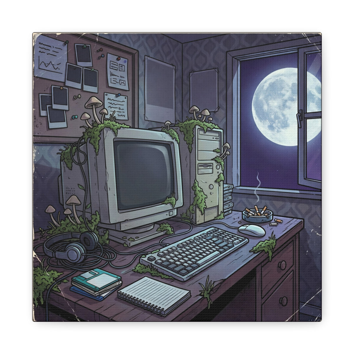 Midnight Terminal | Matte Canvas