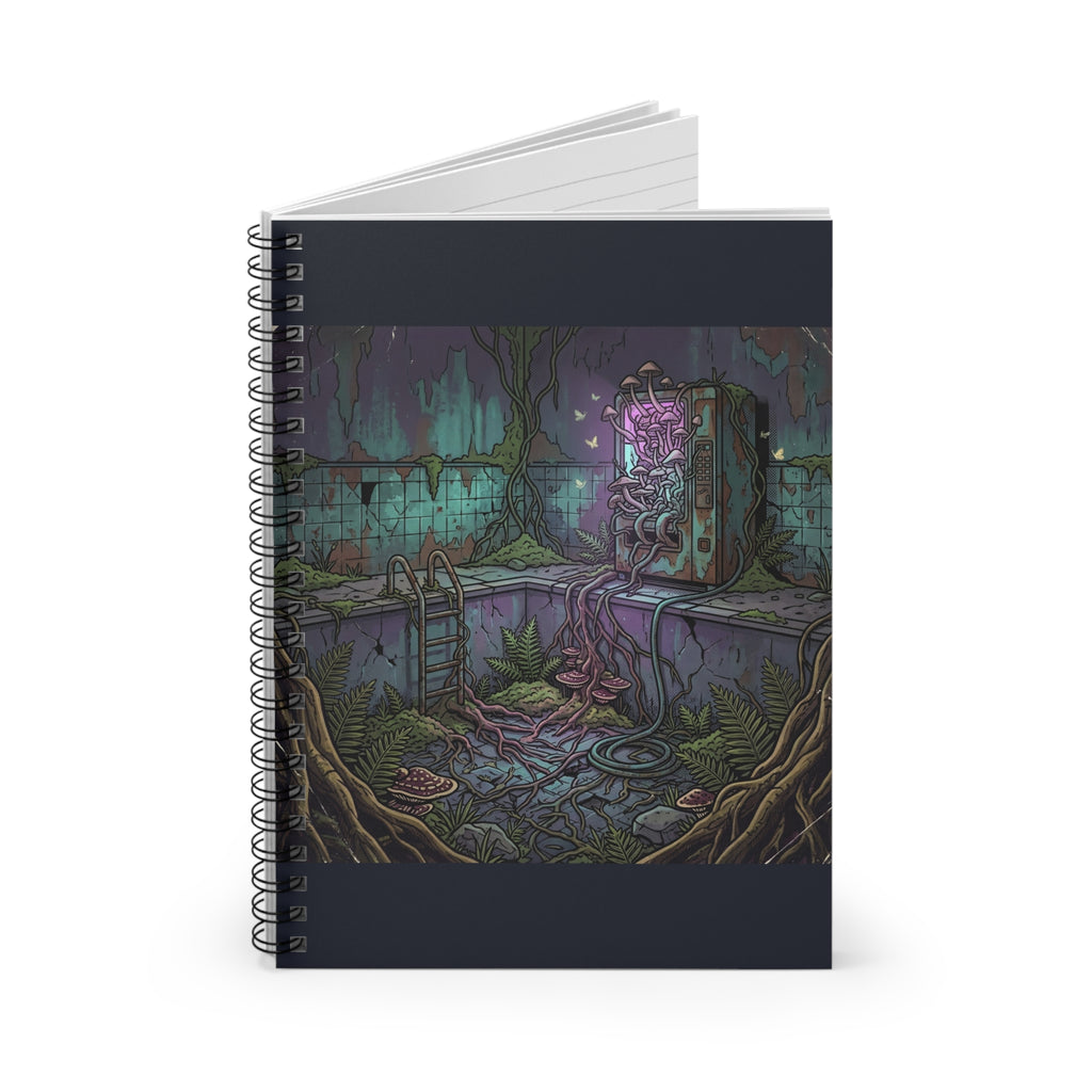 Overgrown Vending Machine | Spiral Bound Notebook