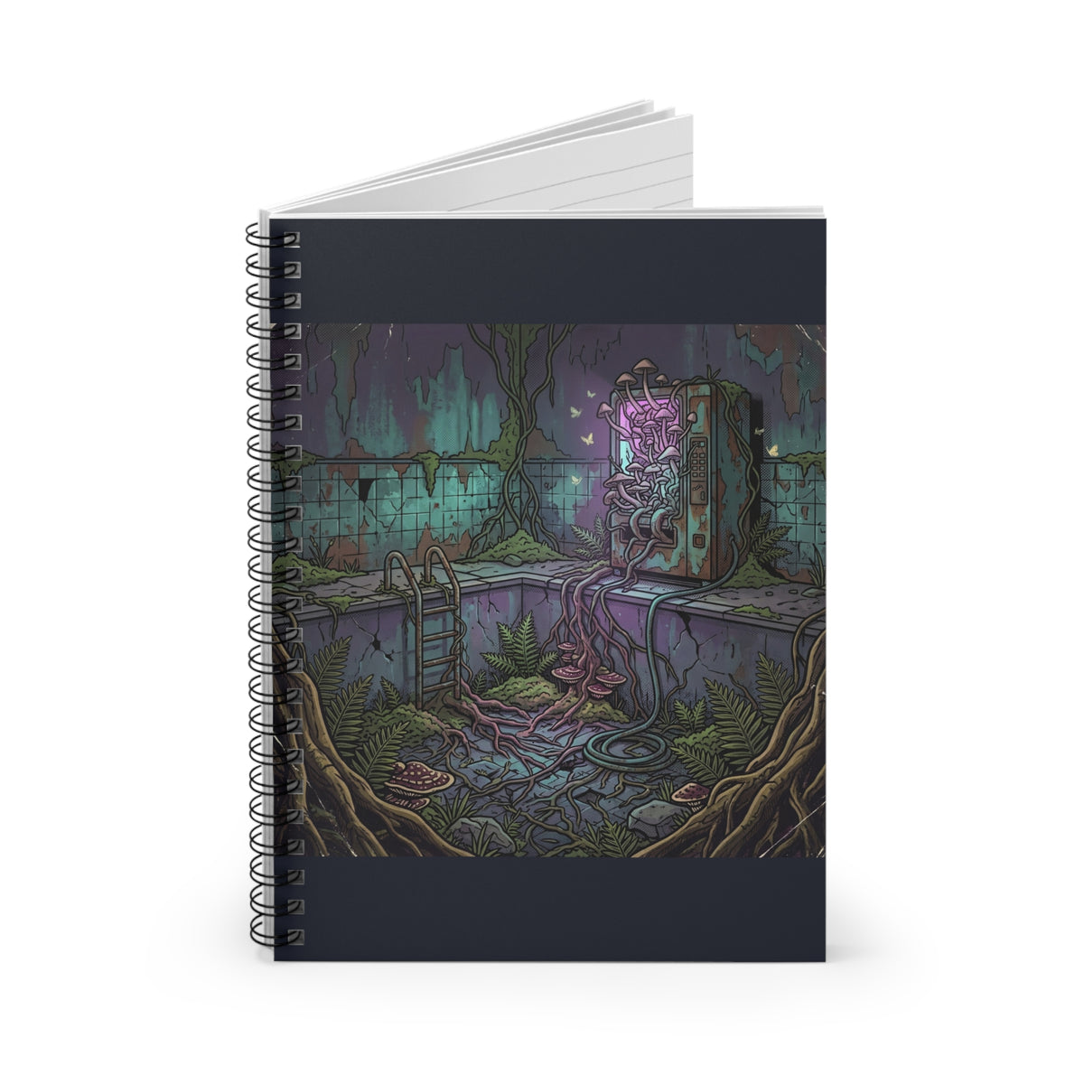 Overgrown Vending Machine | Spiral Bound Notebook