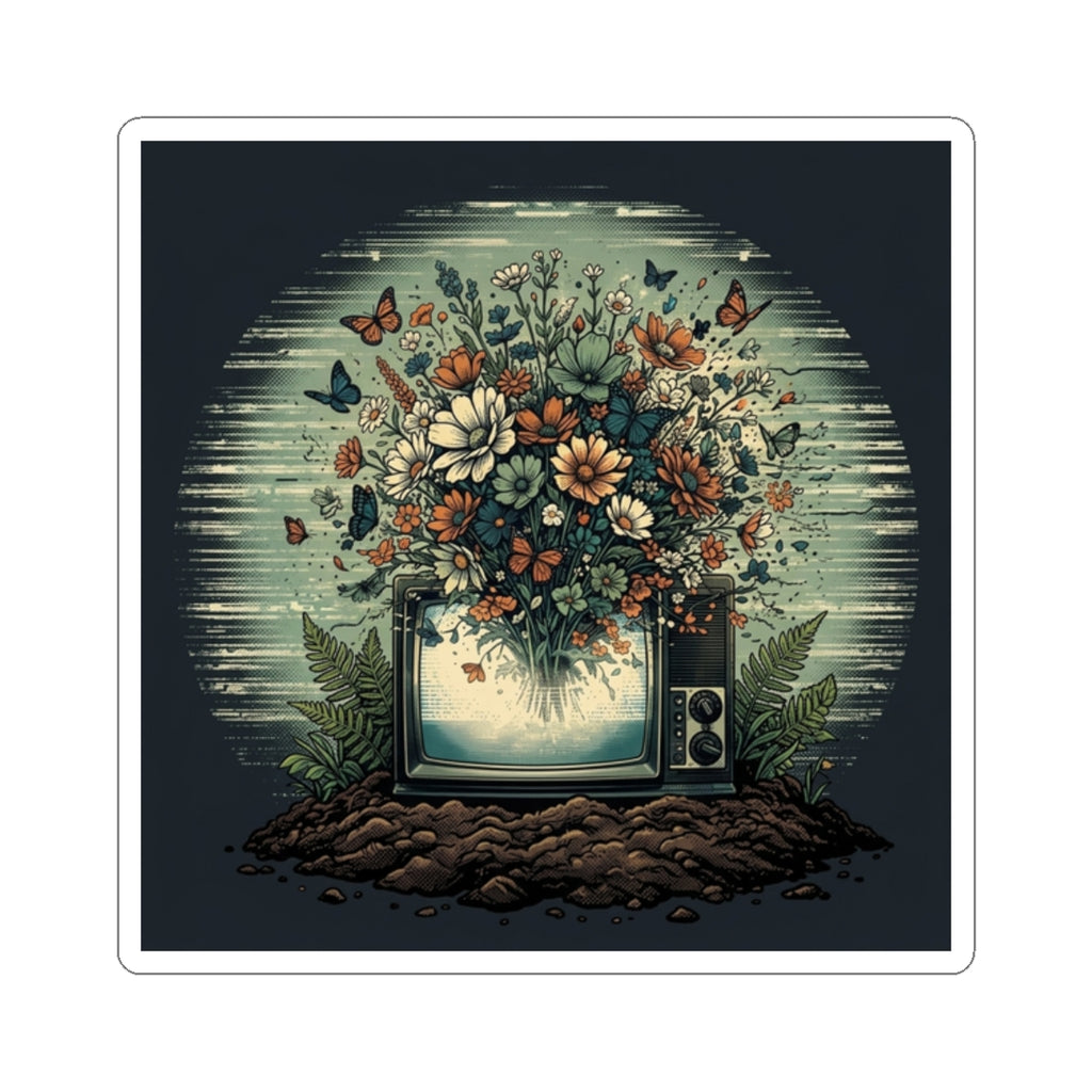 Static Bloom | Kiss-Cut Sticker