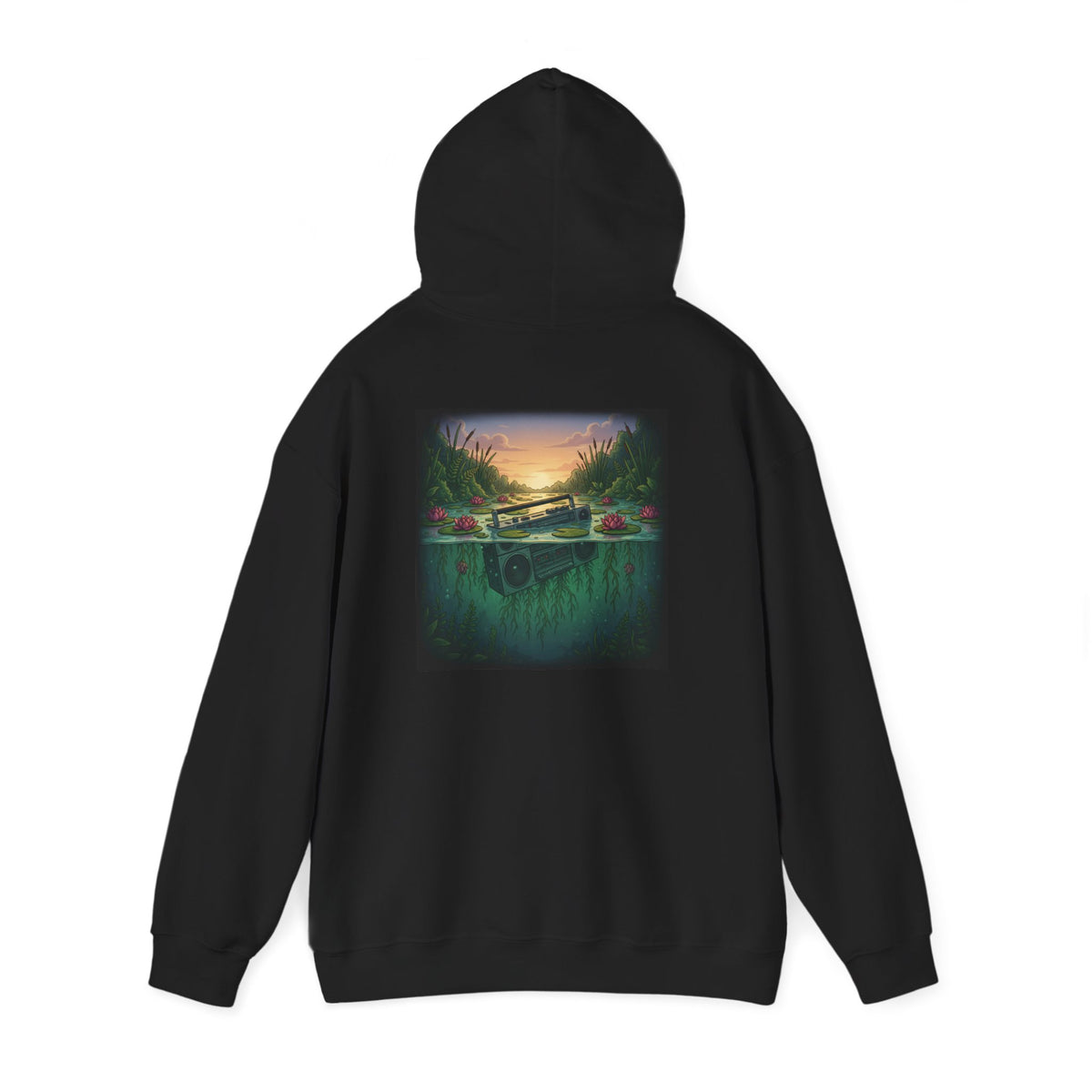 Submerged Frequency | Print on Back Hoodie