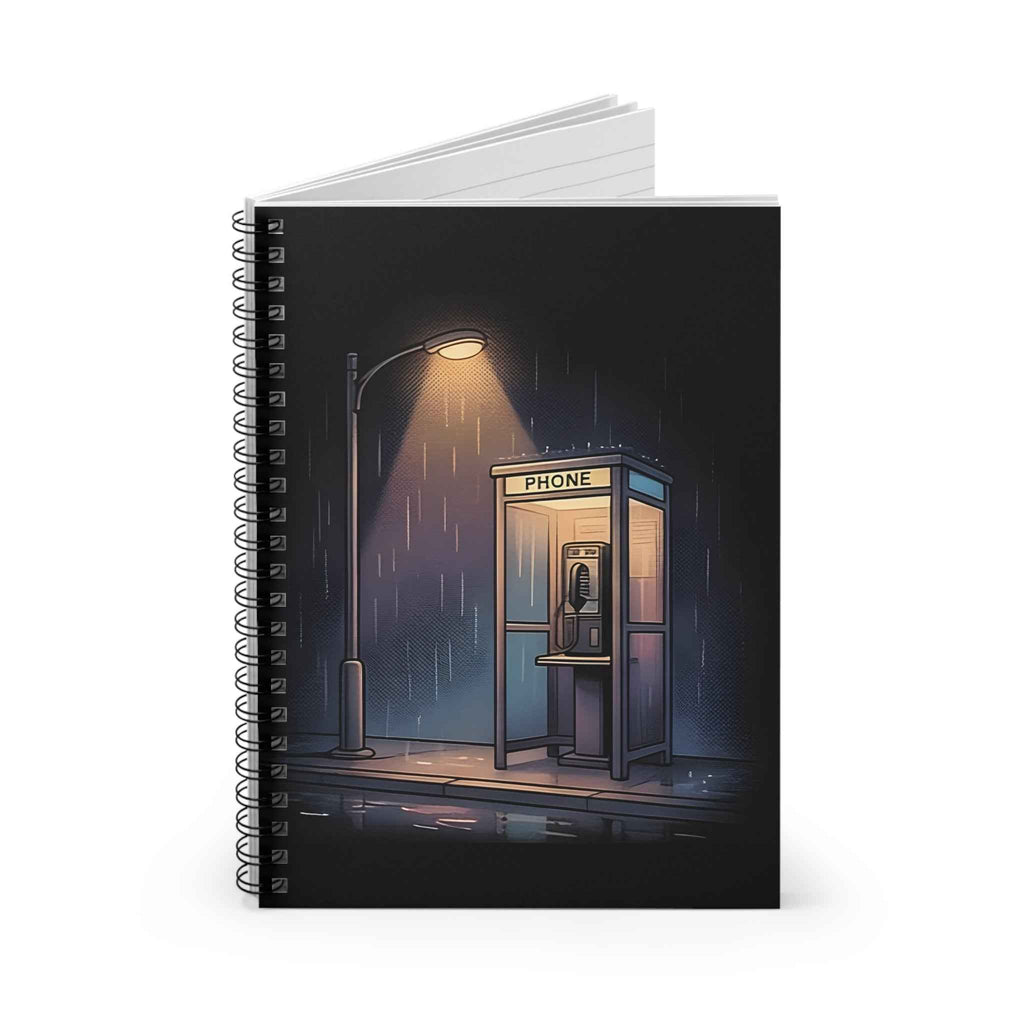 Midnight Pay Phone | Spiral Bound Notebook
