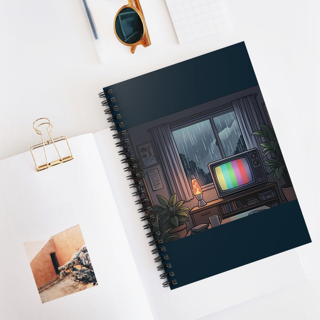 Rainy Night Broadcast | Spiral Bound Notebook