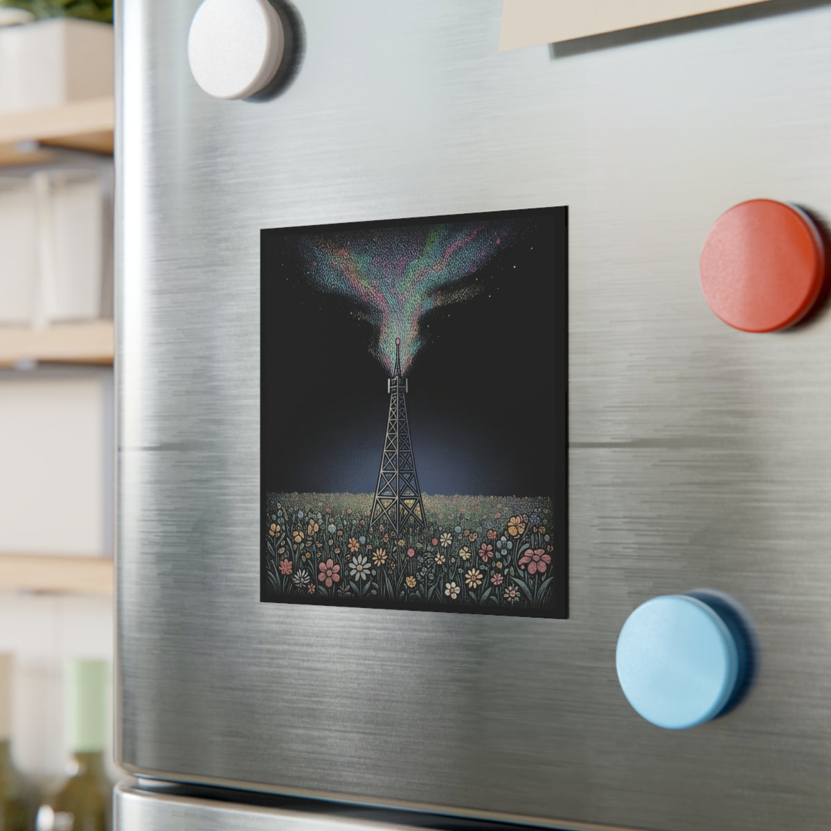 Signal Field | Square Fridge Magnet