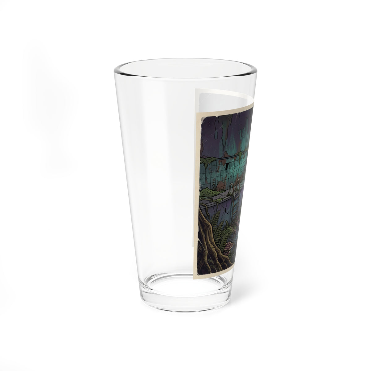 Overgrown Vending Machine | 16 oz Glass