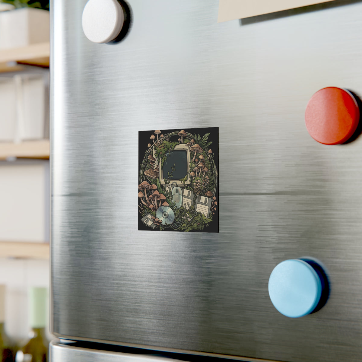 Desktop Terrarium | Square Fridge Magnet