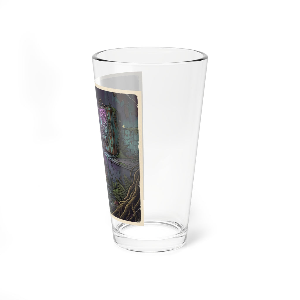 Overgrown Vending Machine | 16 oz Glass