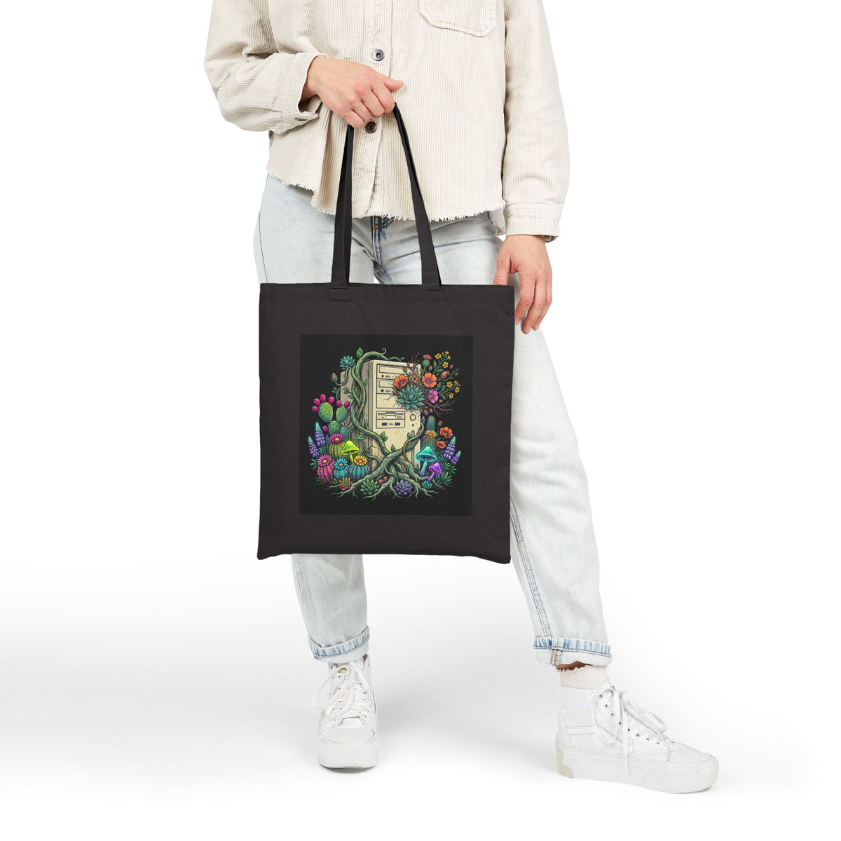 Flower Tower | Canvas Tote Bag