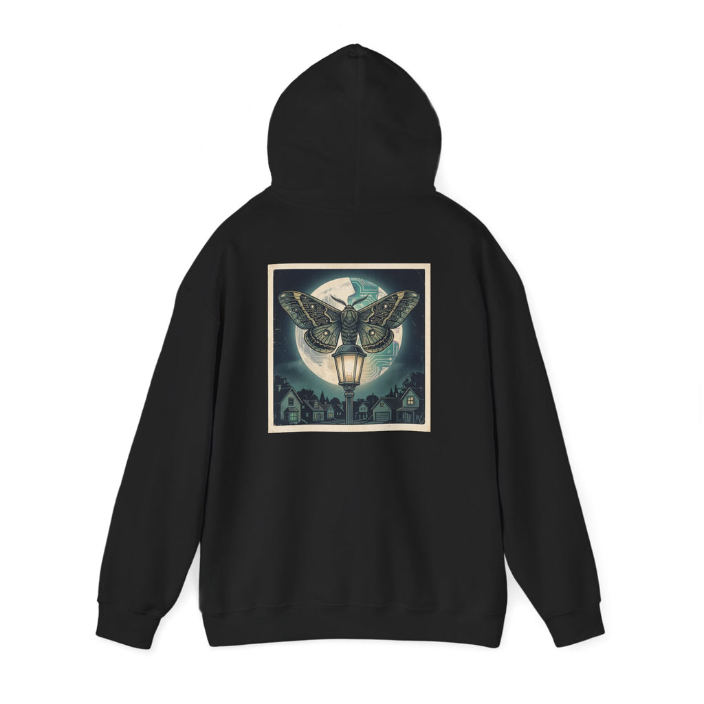 Circuit Moth | Print on Back Hoodie