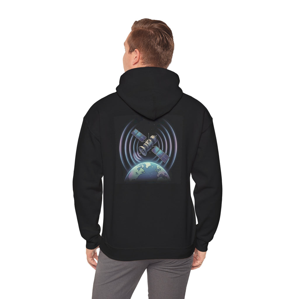 Analog Satellite | Print on Back Hoodie