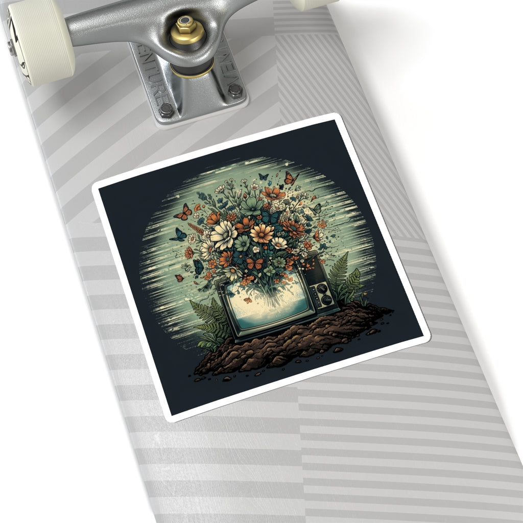 Static Bloom | Kiss-Cut Sticker