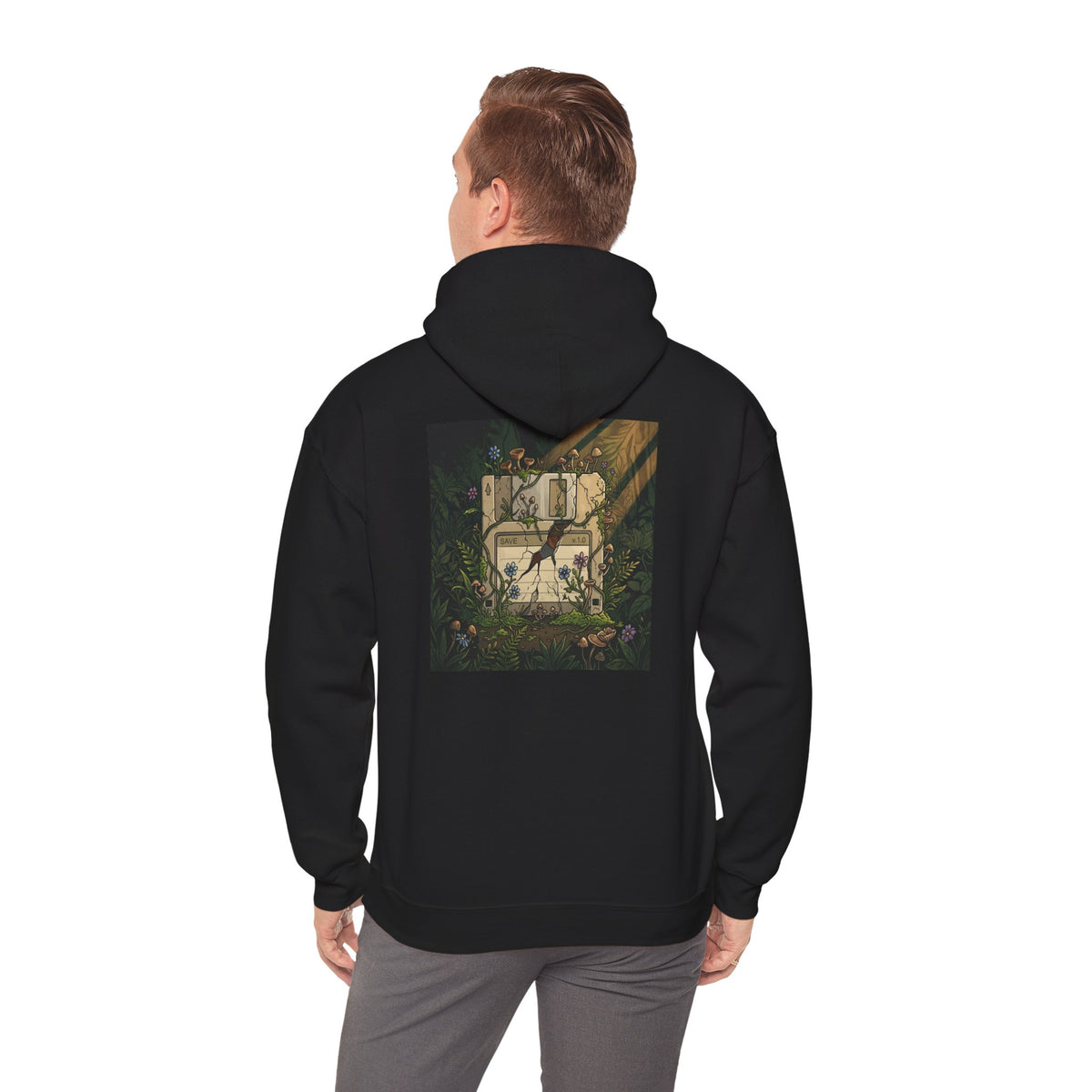 Saved Progress | Print on Back Hoodie