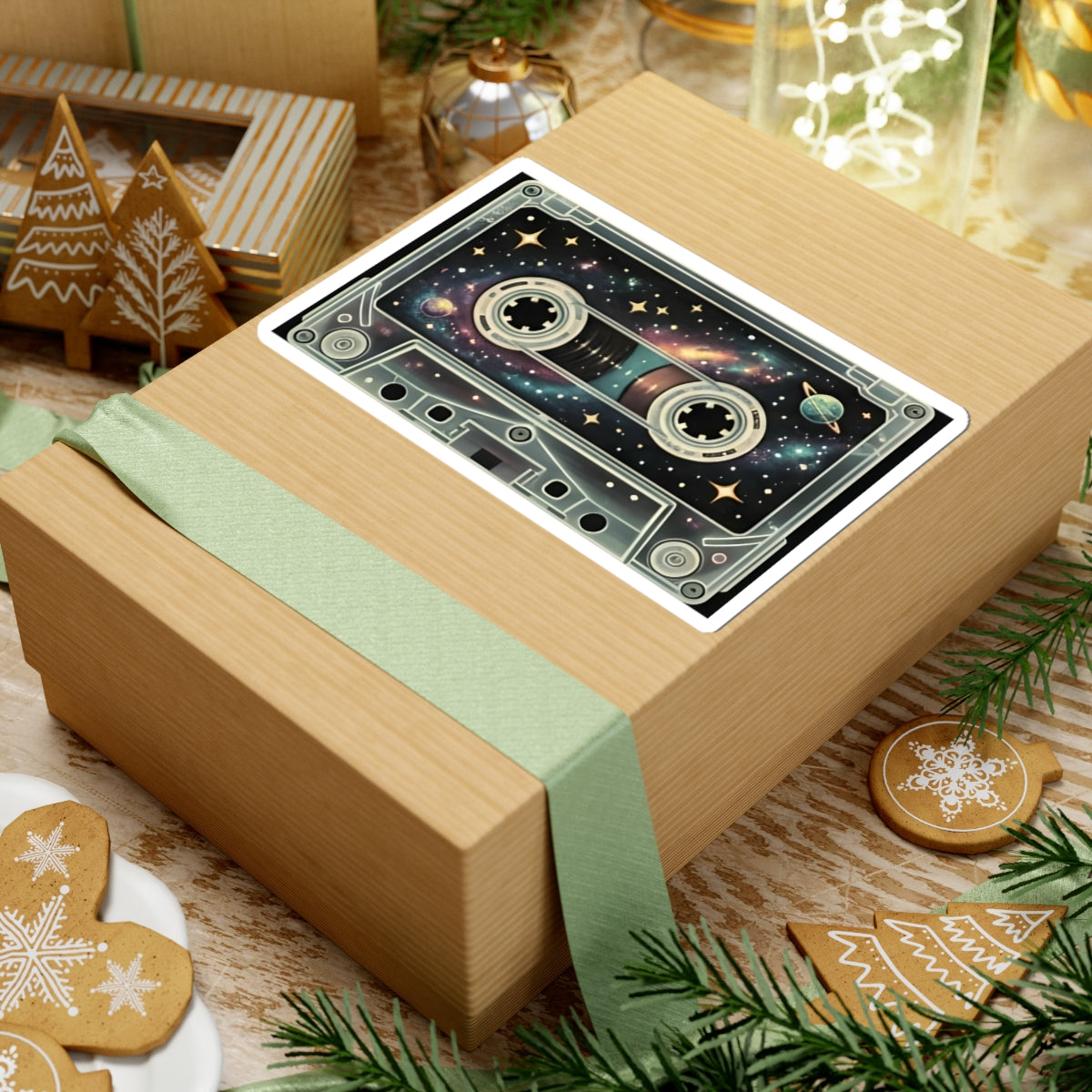 Galaxy Cassette Tape | Kiss-Cut Sticker