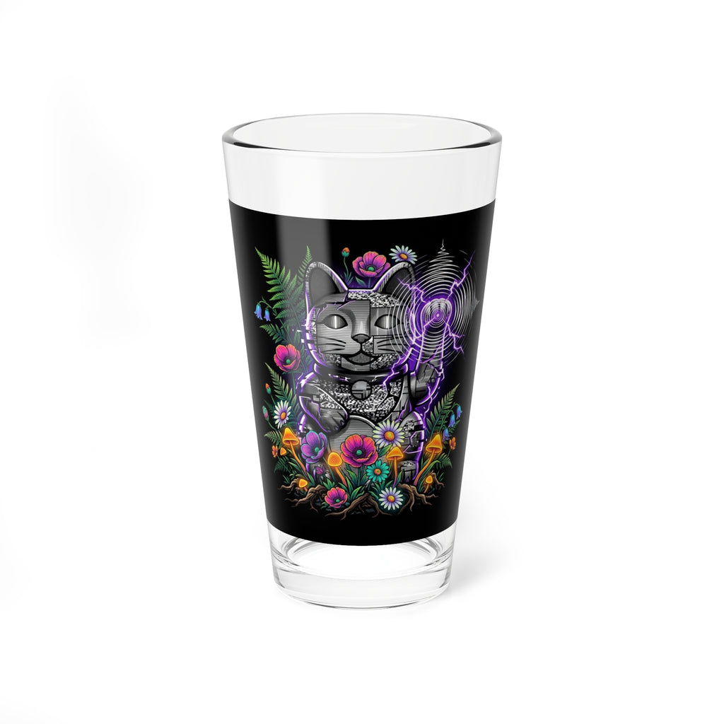 Kinetic Static Cat | 16oz Glass