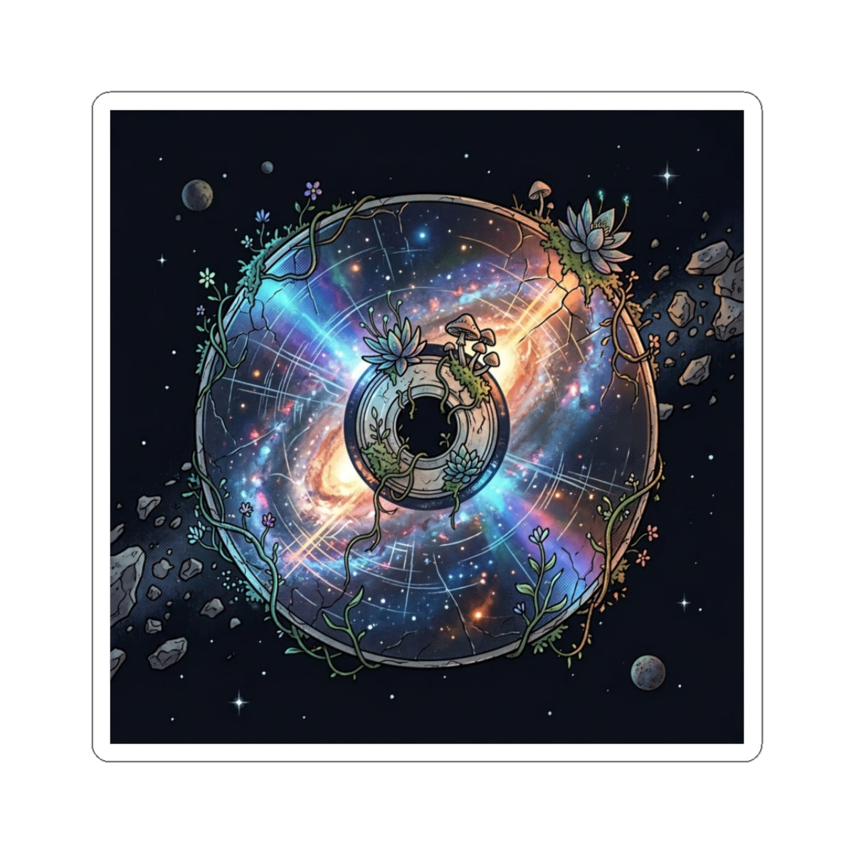 Celestial Disc | Kiss-Cut Sticker
