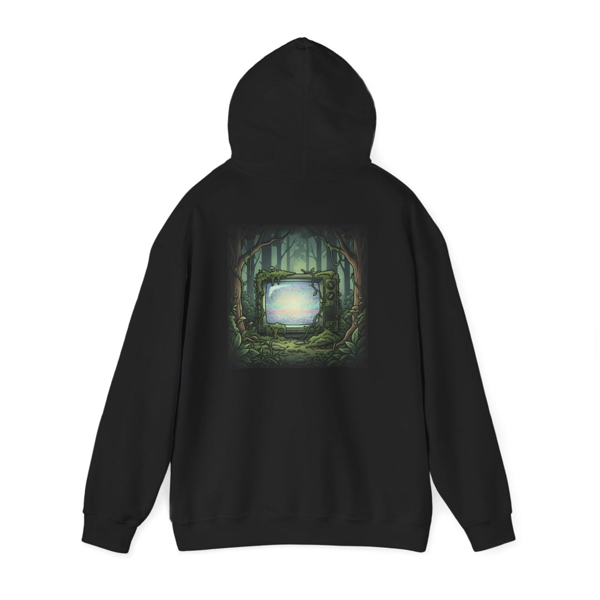 Forest CRT  Print on Back Hoodie