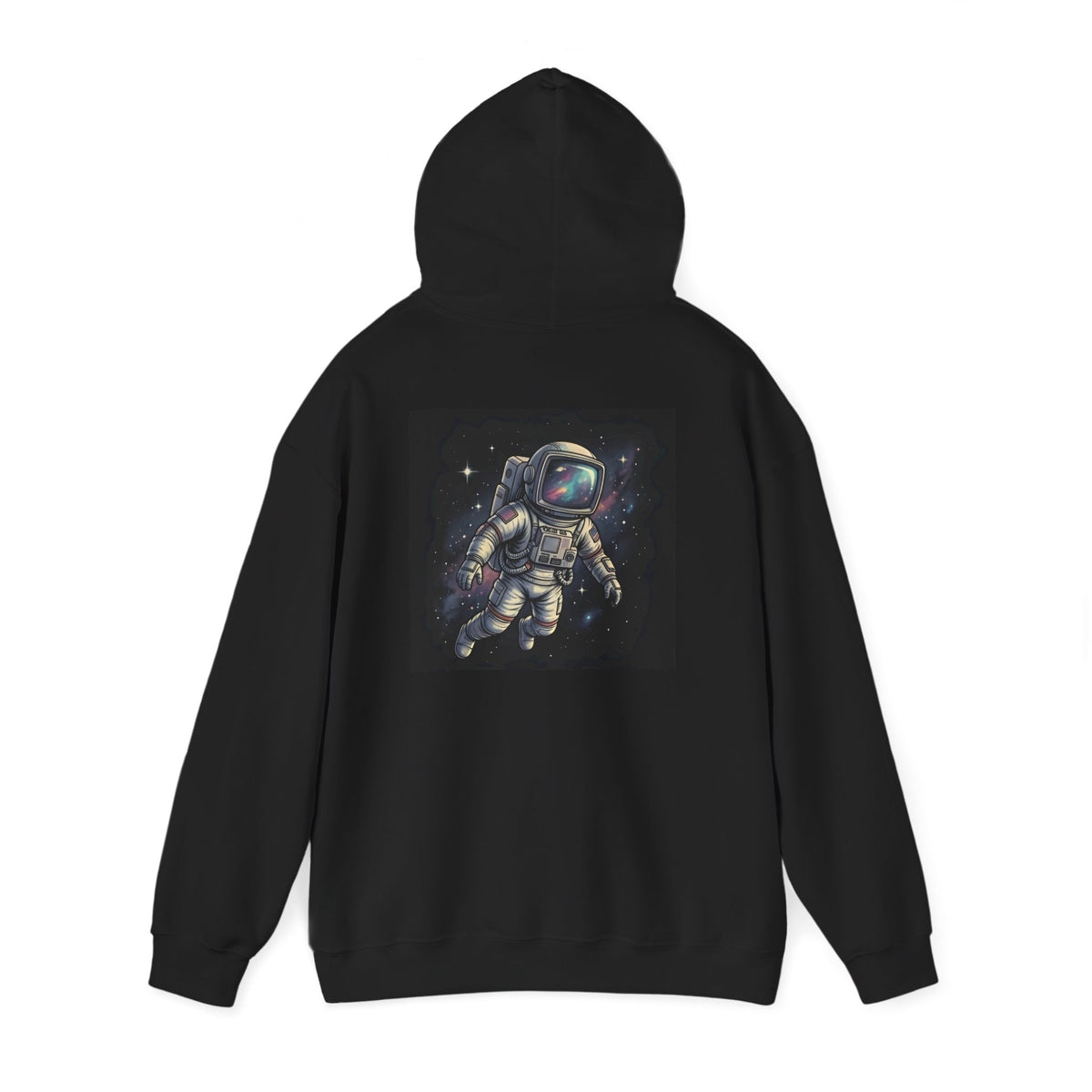 Floating Astronaut | Print on Back Hoodie