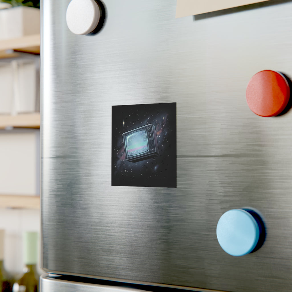CRT in Space | Square Fridge Magnet
