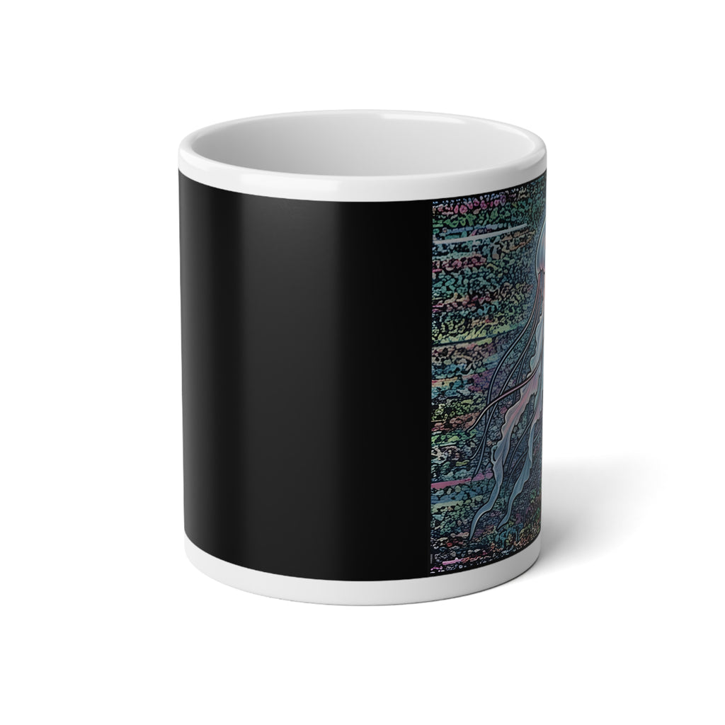 Glitched Jellyfish | 20 oz Coffee Mug