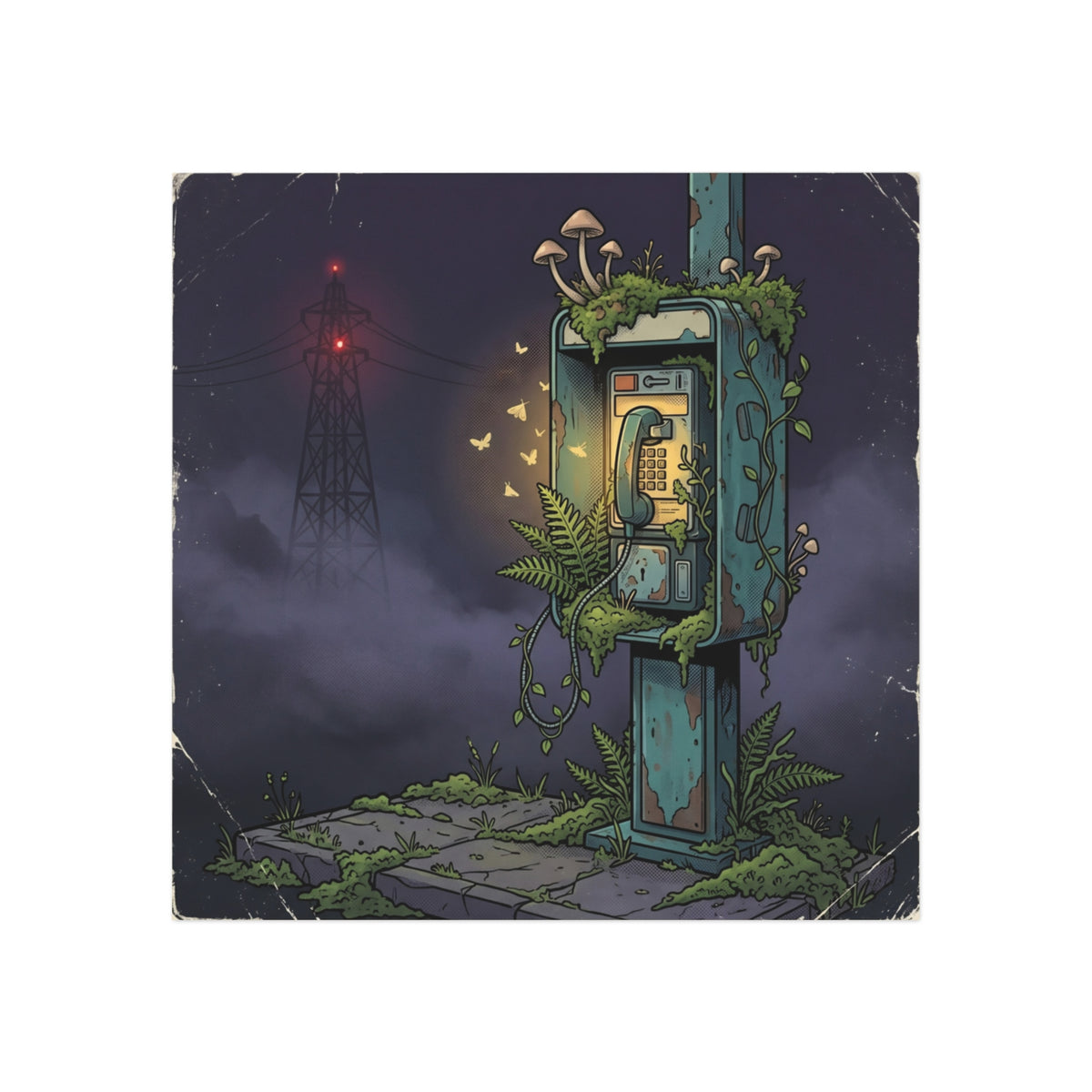 Midnight Dial | Square Fridge Magnet