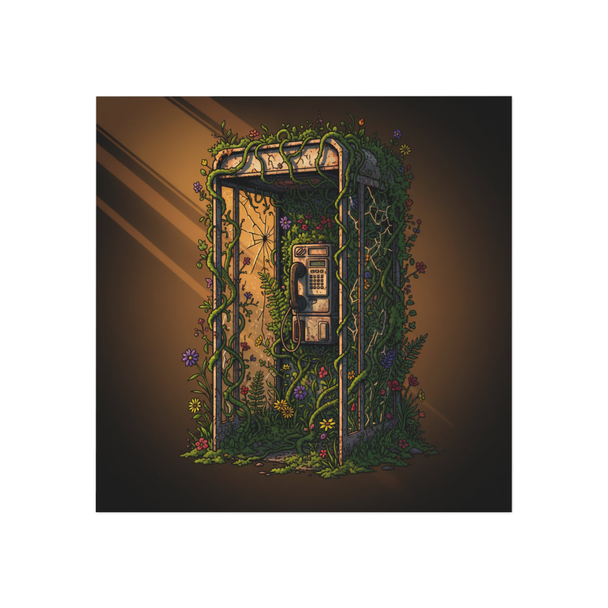 Overgrown Signal | Square Fridge Magnet