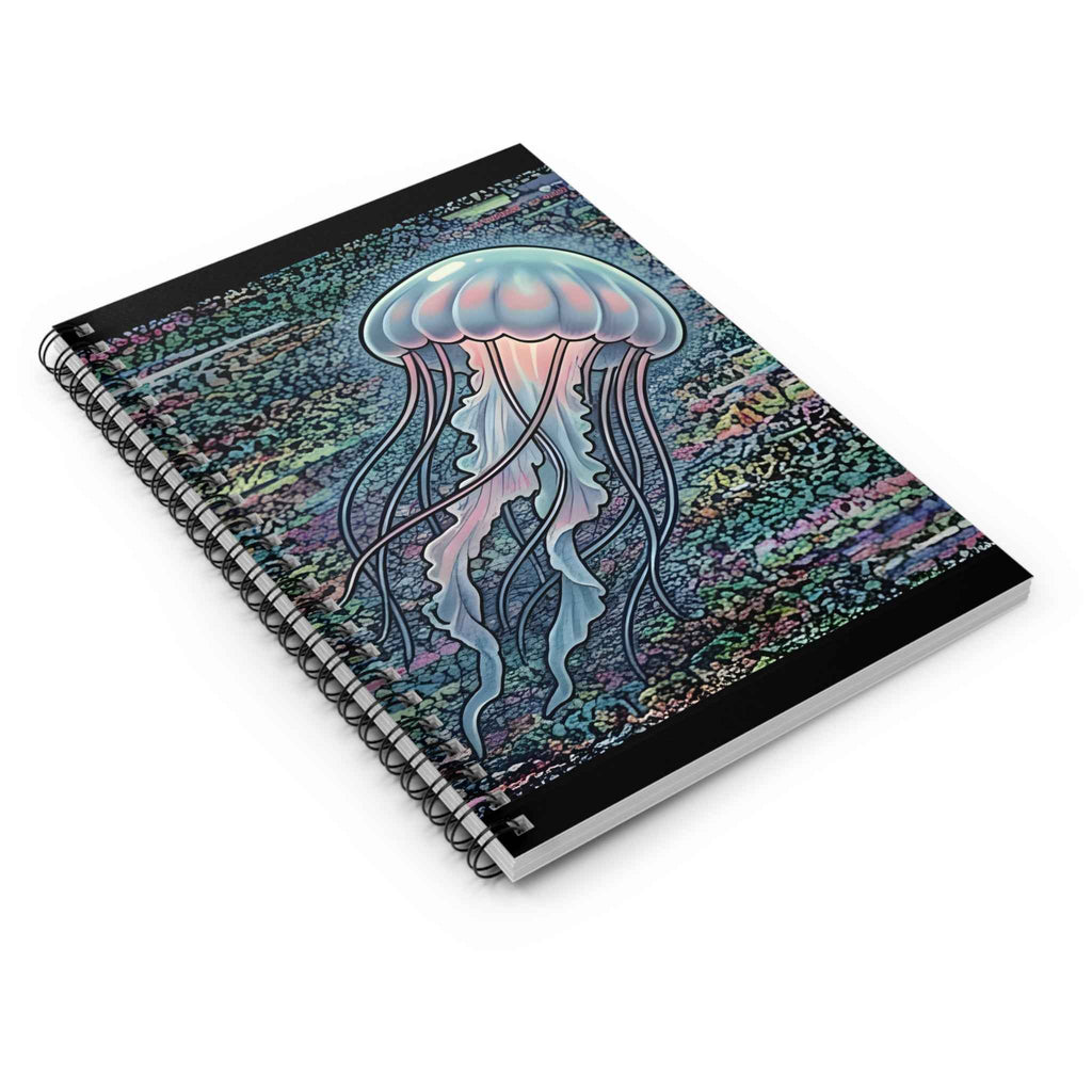 Glitched Jellyfish | Spiral Bound Notebook