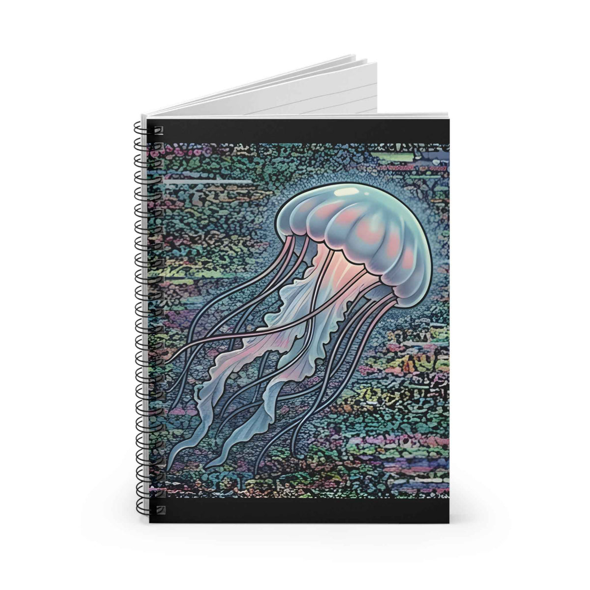 Glitched Jellyfish | Spiral Bound Notebook
