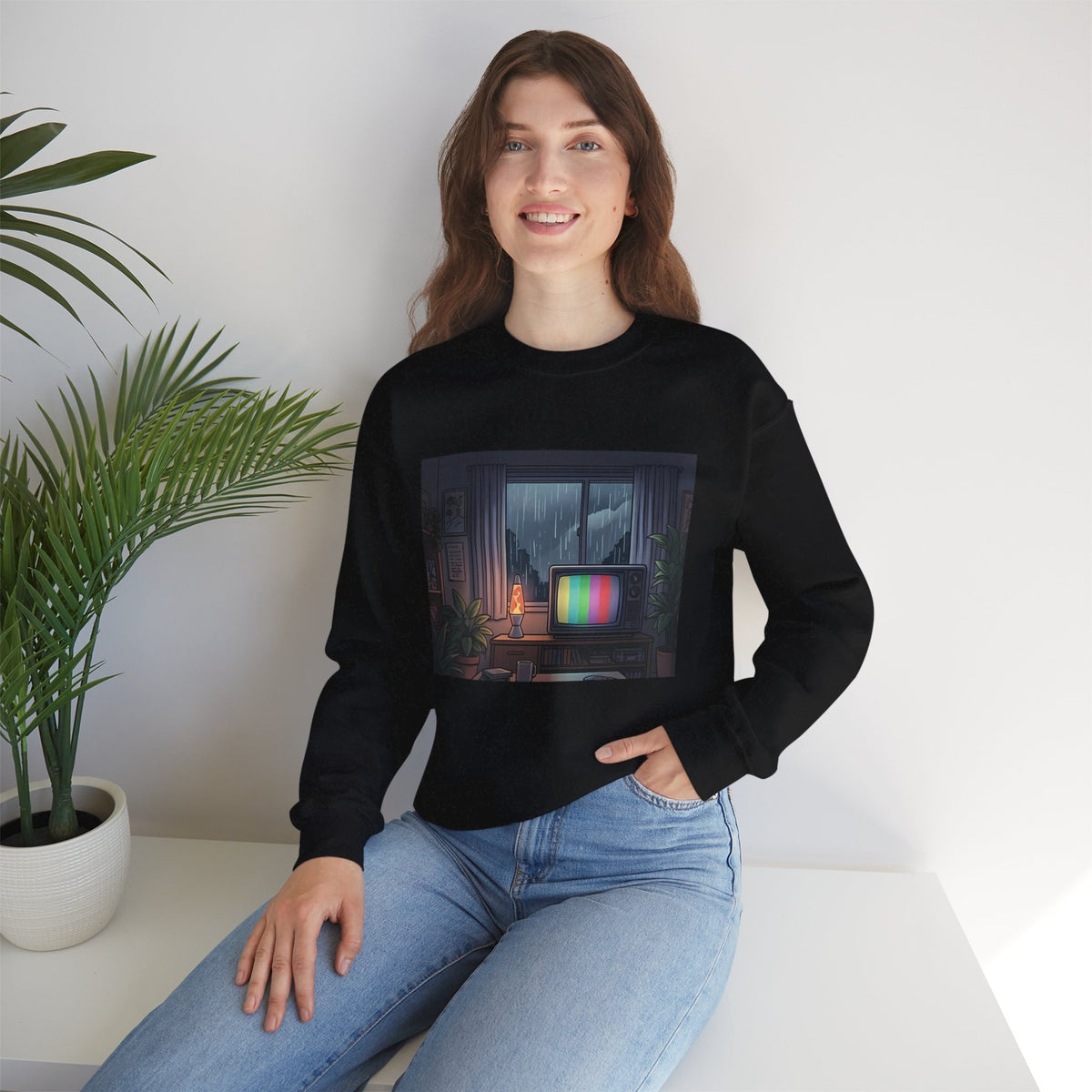 Rainy Night Broadcast | Crewneck Sweatshirt