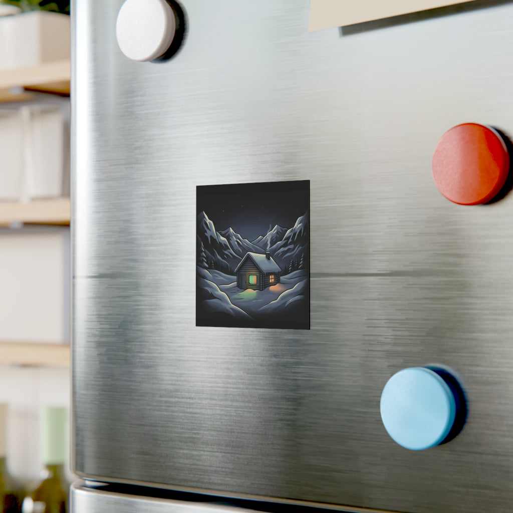 Static Cabin | Square Fridge Magnet