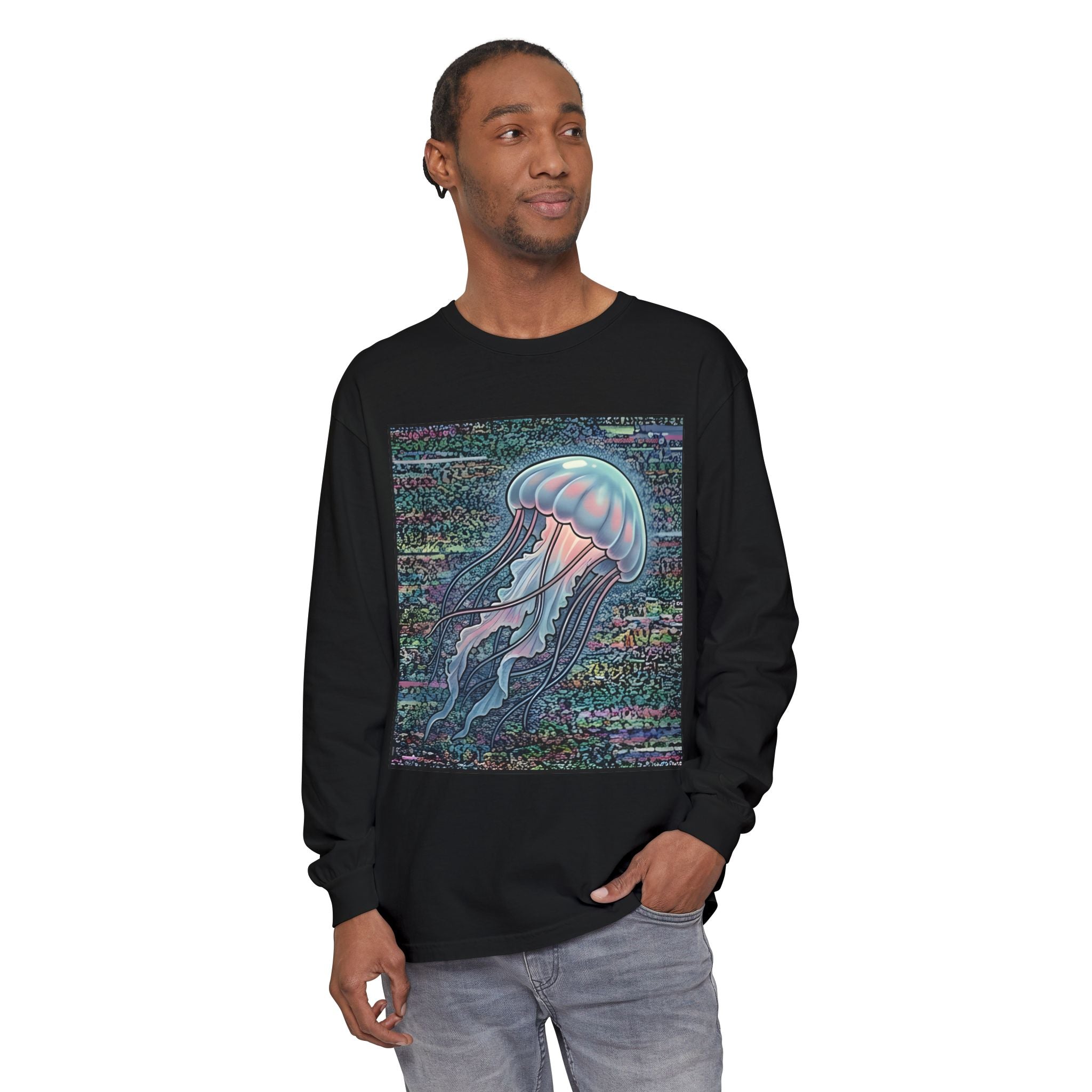 Glitched Jellyfish | Long Sleeve Shirt