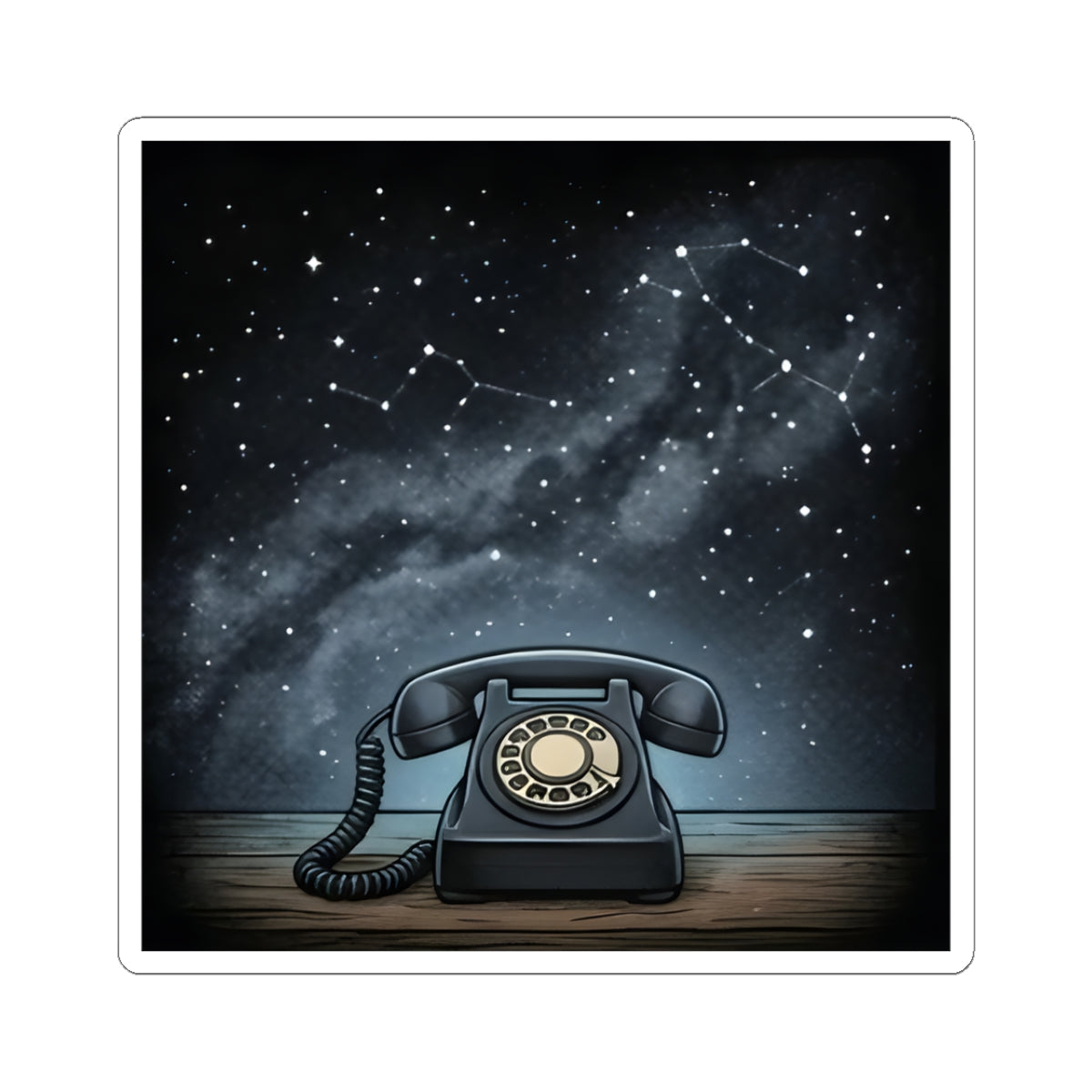 Rotary Telephone | Kiss-Cut Sticker