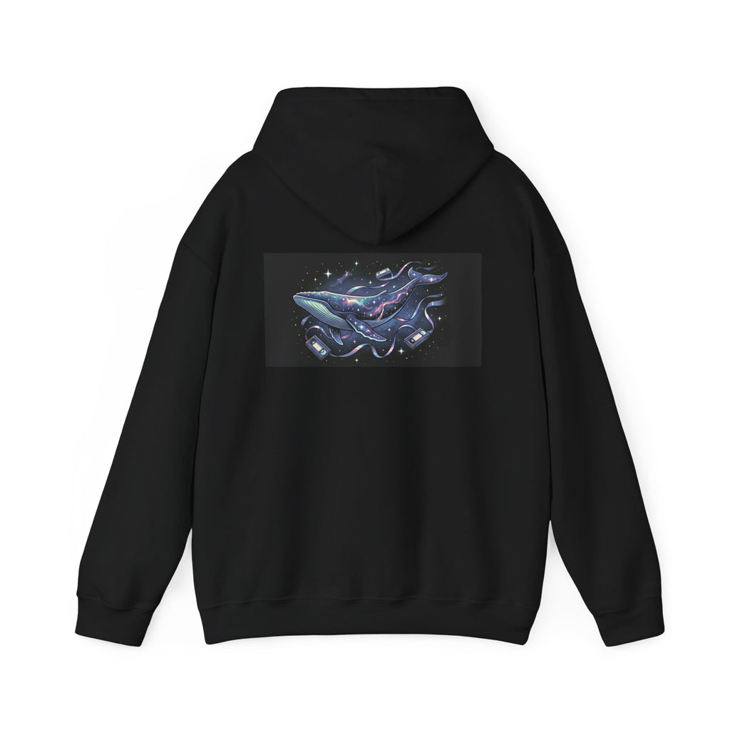Cosmic Whale | Print on Back Hoodie