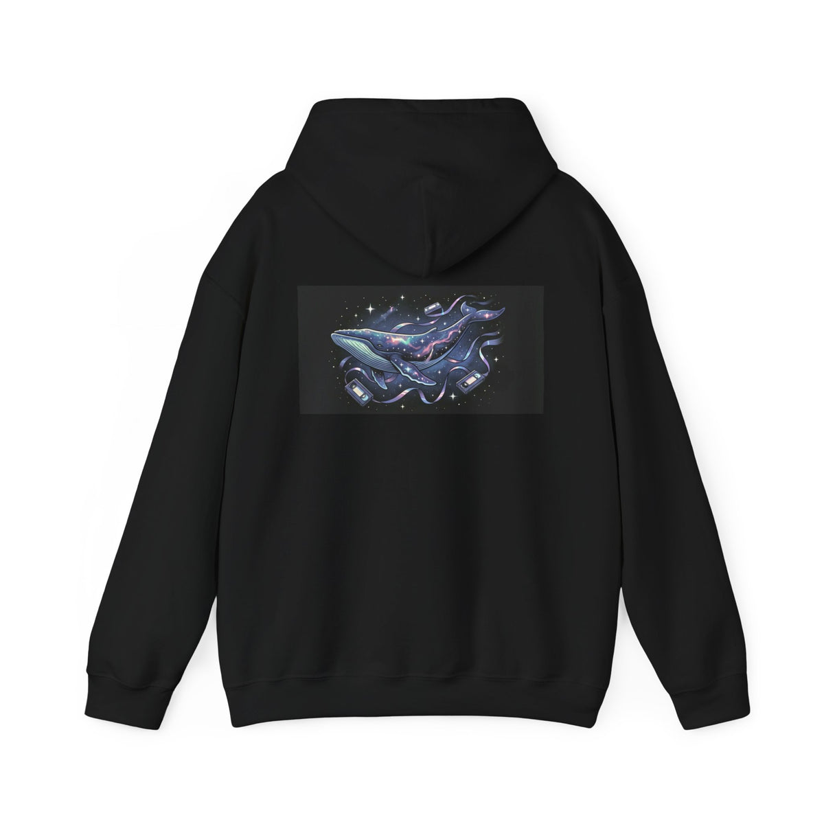 Cosmic Whale | Print on Back Hoodie