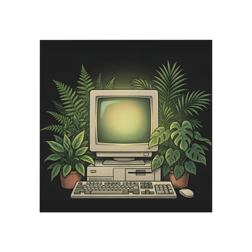 Computer Garden | Square Fridge Magnet