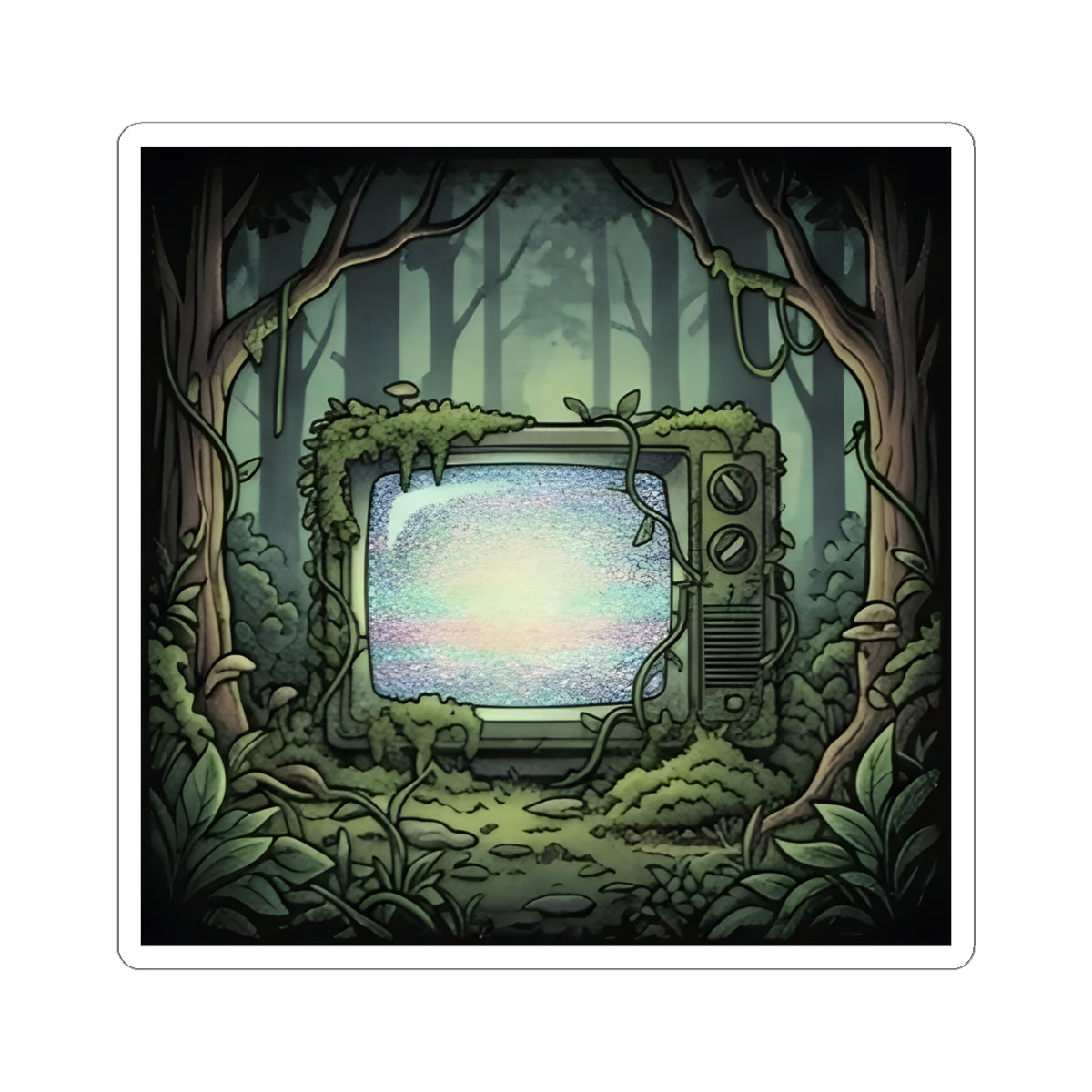 Forest CRT | Kiss-Cut Sticker