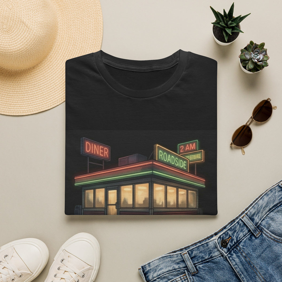 2 AM Roadside Diner | Unisex T‑Shirt