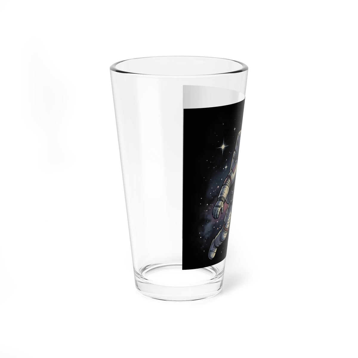 Floating Astronaut | 16 oz Glass