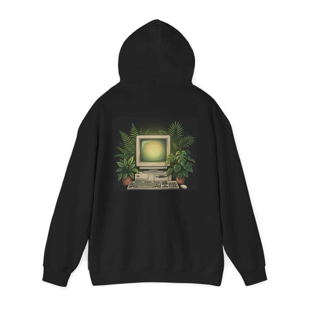 Computer Garden | Print on Back Hoodie