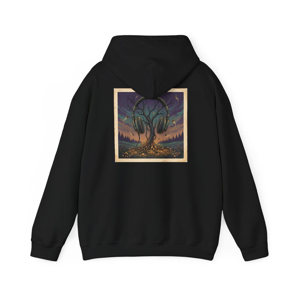 Earth's Resonance | Print on Back Hoodie