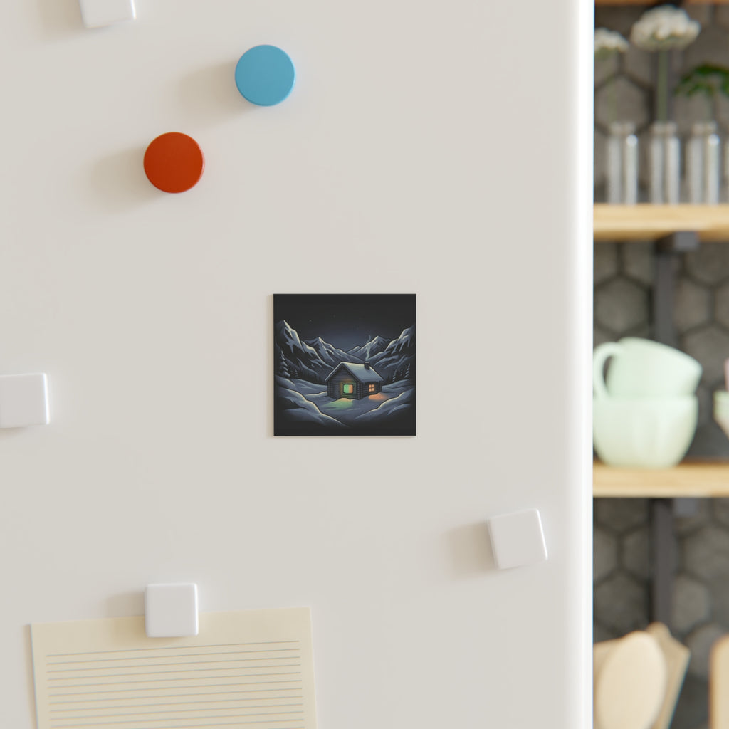 Static Cabin | Square Fridge Magnet