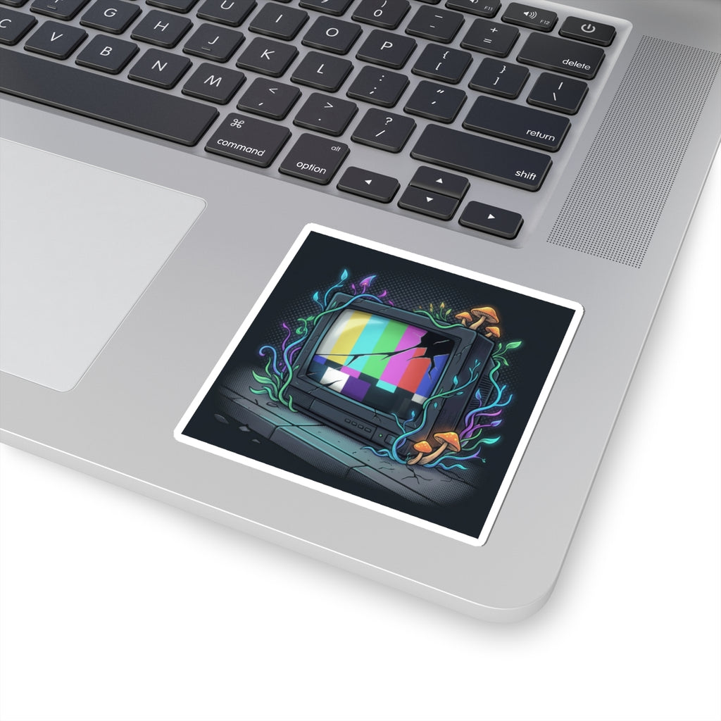 Overgrown Test Screen | Kiss-Cut Sticker