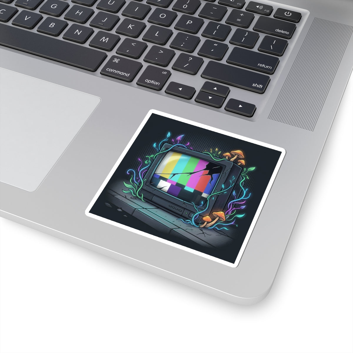 Overgrown Test Screen | Kiss-Cut Sticker