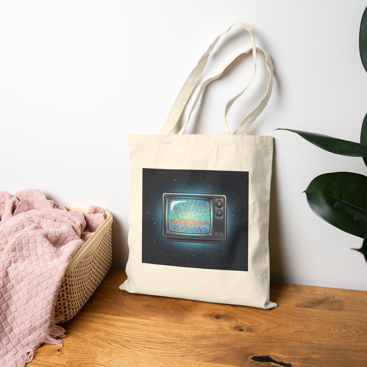 Deep Space Static | Canvas Tote Bag